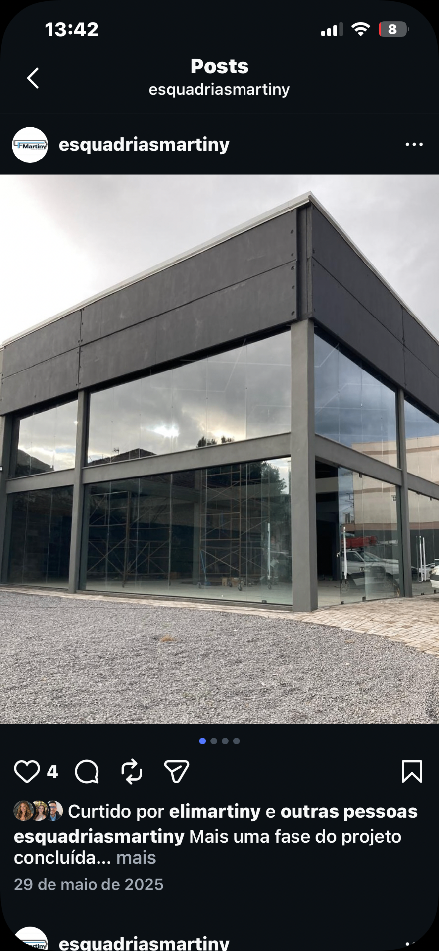 Projeto de estrutura metálica sob medida para Athrix Academia — Feliz RS