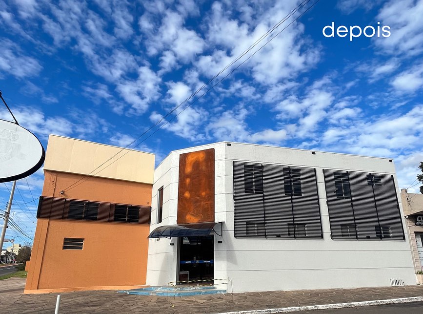 Fachada em aço corten sob medida em Feliz RS